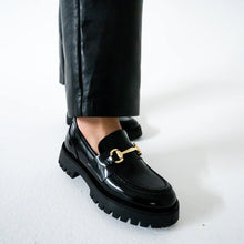 Lando Platform Loafers in Black