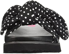 Women's June Slide Sandals in Black Polka Dot