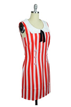 Sally's Sailor Nautical Shift Dress in Red