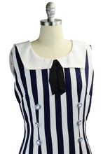 Sally's Sailor Nautical Shift Dress in Navy