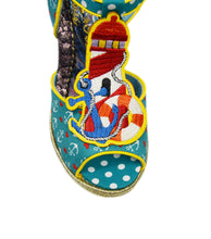 Round The Twist Sailor-Themed Wedge Platform Sandals