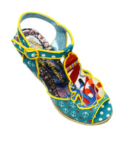 Round The Twist Sailor-Themed Wedge Platform Sandals
