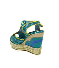 Round The Twist Sailor-Themed Wedge Platform Sandals