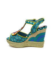 Round The Twist Sailor-Themed Wedge Platform Sandals