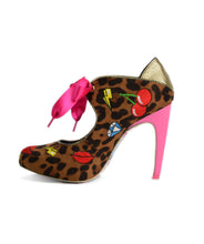 Pop Kiss Platform Heels In Tan Gold