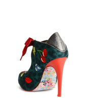 Pop Kiss Platform Heels In Teal Pewter