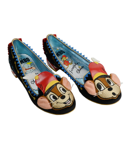 Irregular Choice x Disney The Big Act Timothy Mouse Mismatch Faces Flat Shoes