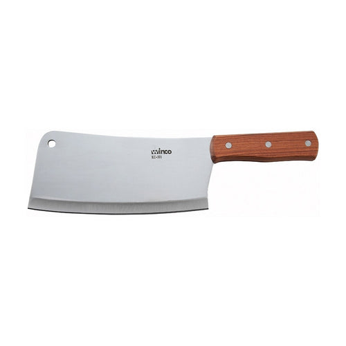 Stainless Steel Chinese Cleaver with Wooden Handle