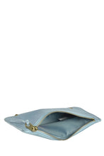 Kiwi Double Dyed Pouch in Light Blue