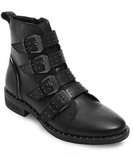 Pursue Studded Leather Biker Boots