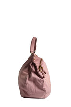 Vega A Distressed Denim Crossbody Bag in Rose