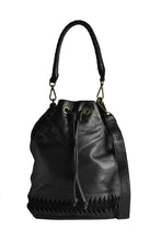 Debby Laser2 Vintage Lasercut Leather Bucket Bag