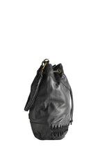 Debby Laser2 Vintage Lasercut Leather Bucket Bag