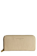 Lesley Luxury Leather Zip Wallet in Powder Rose