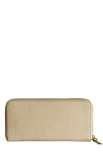 Lesley Luxury Leather Zip Wallet in Powder Rose