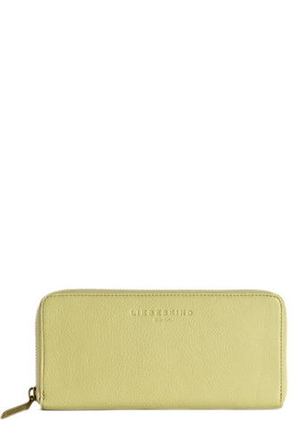 Lesley Luxury Leather Zip Wallet in Perlmutt