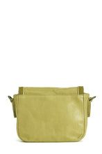 Licia Silky Coated Leather Mini Crossbody Bag in Mustard