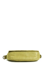 Licia Silky Coated Leather Mini Crossbody Bag in Mustard