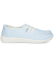 Yasmin Comfy Slip-on Sneakers in Blue Stripe