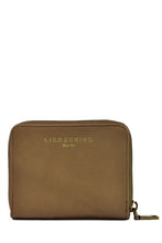 Reptil Donate Calf Hair Leather Mini Zip Wallet in Brown