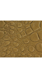 Reptil Donate Calf Hair Leather Mini Zip Wallet in Brown